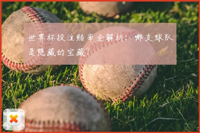 世界杯投注赔率全解析：哪支球队是隐藏的宝藏？